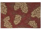 Pinecone Hooked Rug