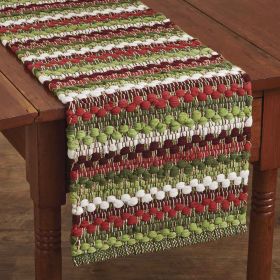 Wintergreen Table Runner -Chindi - 54"L