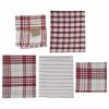 Peppermint Plaid 3 Dishtowel & 1 Dishcloth Set