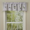 Hummingbird Embroiderd Lined Valance