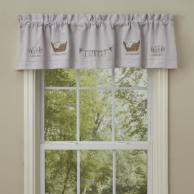 Laundry Embroiderd Lined Valance