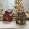Metal House Tea Light Holder