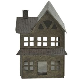 Metal House Tea Light Holder