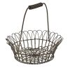 Scalloped Wire Edge Basket with Handle