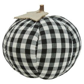 Great Black And Cream Check Pumpkin
