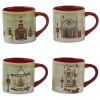 Vintage Town Square Mug 4 Assorted