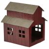 Metal Barn Tea Light Holder
