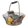 Scalloped Wire Edge Basket with Handle