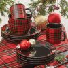 Sportsman Plaid Salad Plate
