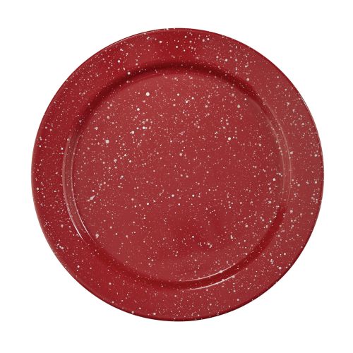 Granite Enamelware Dinner Plate - Red