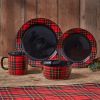 Sportsman Plaid Salad Plate