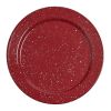 Granite Enamelware Salad Plate - Red