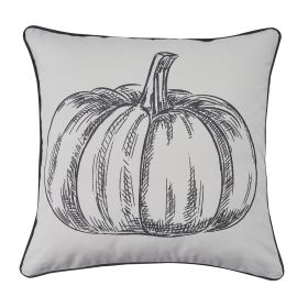 Pumpkin Print 20" Pillow Set - Down Feather Fill