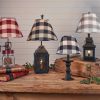 Wicklow Check Lampshade 12" - Garnet