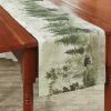 Watercolor Wildlife Table Runner 54"L