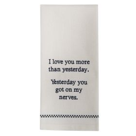 Yesterday Sentiment Dishtowel