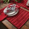Winter Scarf Placemat - Red