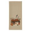 Pumpkin Wagon Emb Dishtowel