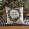 Winter Pines 10" Embroidered Pillow