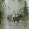 Watercolor Wildlife Valance 14"L