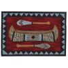 Wilderness Canoe Hooked Rug 2' x 3'