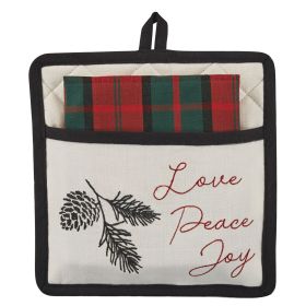 Winter Pines Pocket Potholder Set