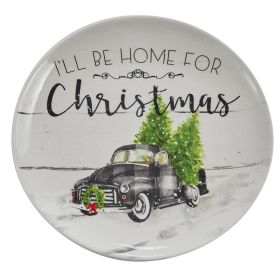 Home For Christmas Salad Plate