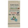 River Rules Embroidered Dishtowel
