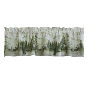 Watercolor Wildlife Valance 14"L