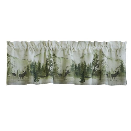 Watercolor Wildlife Valance 14"L