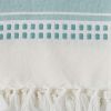 Kyla Woven Towel - Aqua