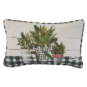 Winter Pines 12"X20" Print Pillow Set - Down Feather