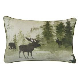 Watercolor Wildlife 18" Pillow Set - Polyester Insert