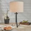 Iron Scroll Lamp With Shade