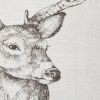 Wild And Beautiful Deer Printed Pillow 10"