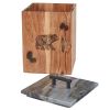 Rustic Wood Canister - Large