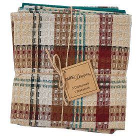 Gamekeeper Plaid 3 Dishtowel/1 Dishcloth Set