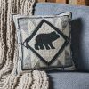 Tribal Hooked Pillow 18" - Poly