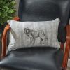Wild And Beautiful Wolf Printed Pillow 12" X 20" - Poly