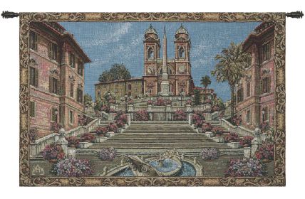 Piazza di Spagna II European Wall Art (size: H 13" x W 18")