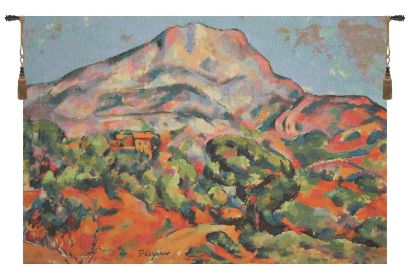 Mont Sainte-Victoire by Cesanne European Tapestry (size: H 28" x W 41")