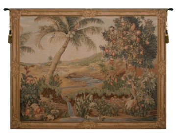 L'Oasis I French Tapestry (size: H 58" x W 78")