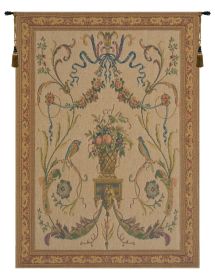 Birds Beige Belgian Tapestry Wall Art (size: H 62" x W 46")