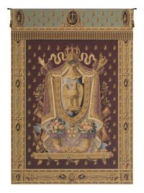 Napolean Burgundy Belgian Tapestry Wall Art (size: H 65" x W 48")
