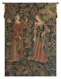 Promenade Left Panel Belgian Tapestry Wall Art (size: H 57" x W 40")