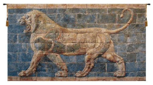 Lion II Darius Belgian Tapestry Wall Art (size: H 32" x W 56")