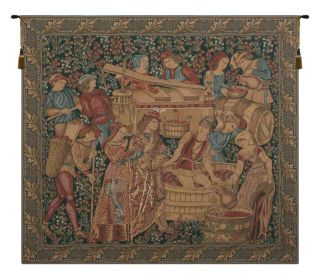 Vendange Left Panel Tapestry Wall Hanging (size: H 62" x W 72")