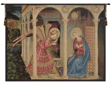 Annuniciation Italian Wall Tapestry (size: H 40" x W 53")
