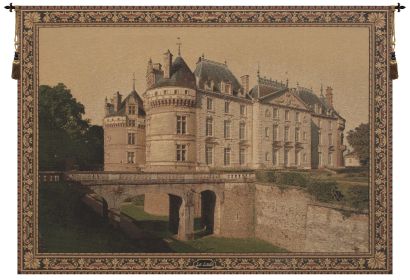 Le Lude Castle European Tapestry (size: H 57" x W 78")