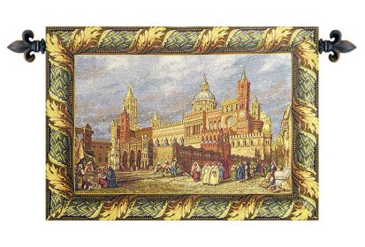 Palermo, The Cathedral Italian Wall Tapestry (size: H 28" x W 42")